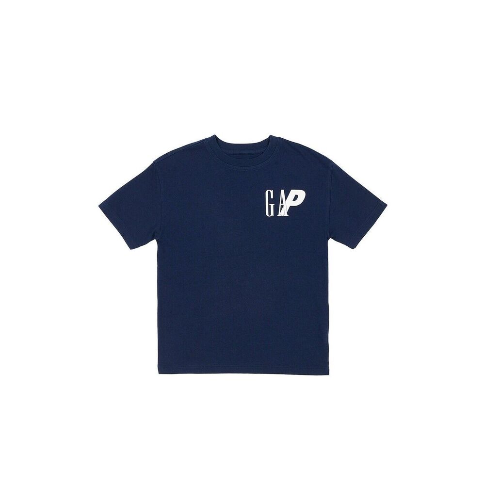 Small 6-7 Palace X Gap T Shirt Small Kids 6-7  Navy Blue New In Bag Retail $40